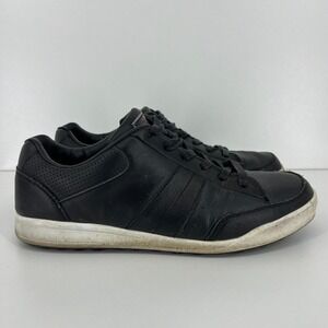 Alien Golf Shoes Men's Size 9.5 Black Leather Low‎ Top Lace Up Cleats
